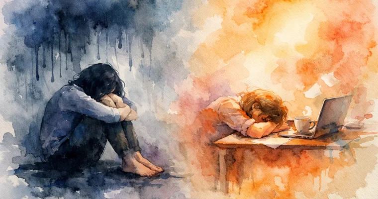 Depression Symptoms vs Burnout Explained