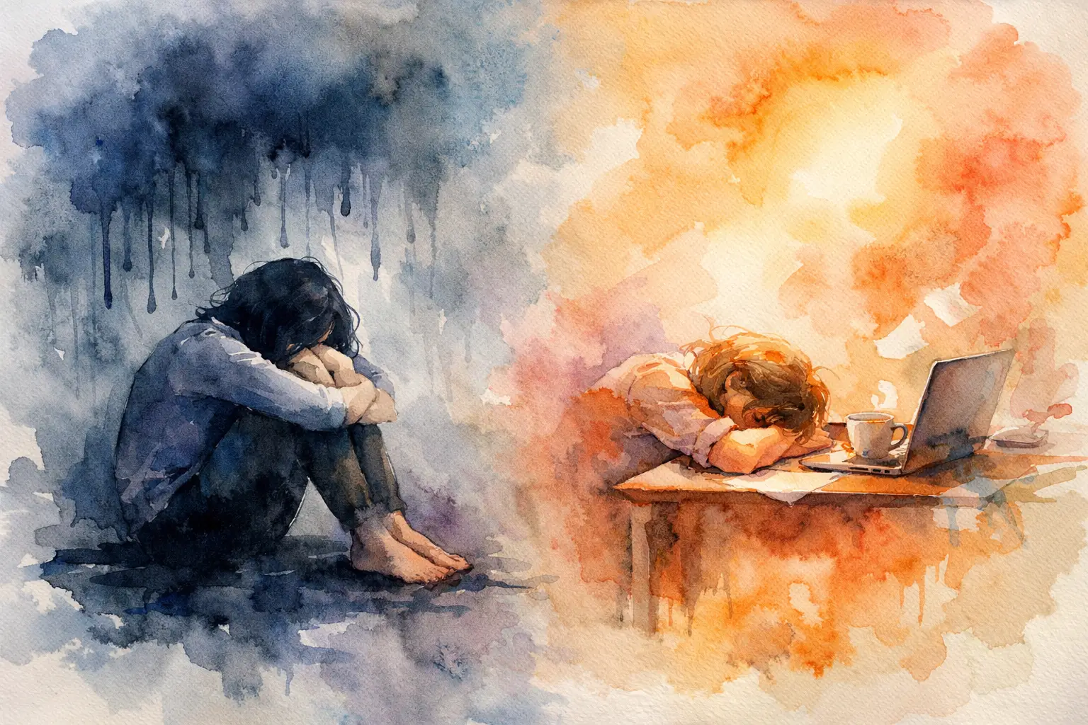 Depression Symptoms vs Burnout Explained